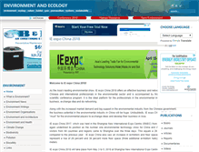 Tablet Screenshot of environment-ecology.com